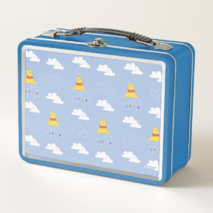 Winnie the Pooh Cloudy Raindrop Pattern Metal Lunch Box