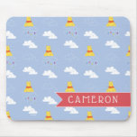 Winnie the Pooh | Cloudy Raindrop Pattern Mouse Pad