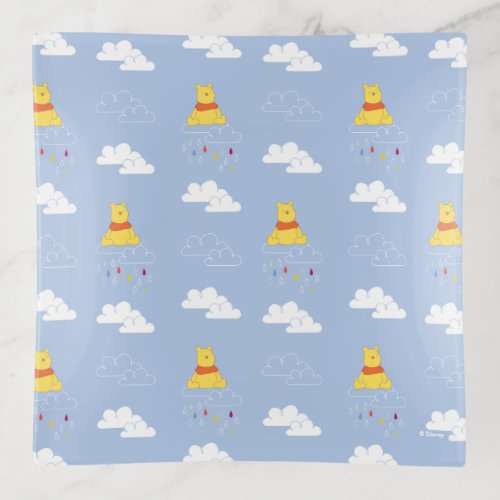 Winnie the Pooh  Cloudy Raindrop Pattern Trinket Tray