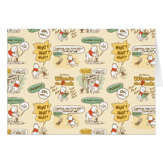 Winnie the Pooh | Comic Strip Style Pattern (Front Horizontal)