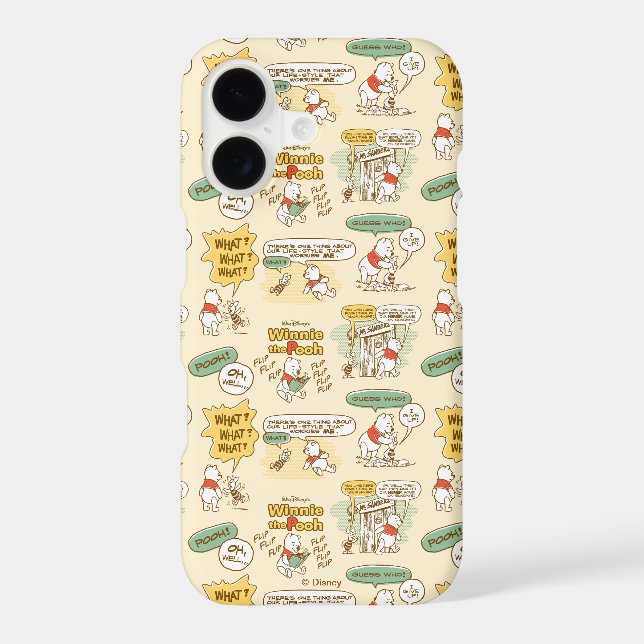 Winnie the Pooh | Comic Strip Style Pattern Iphone Case (Back)