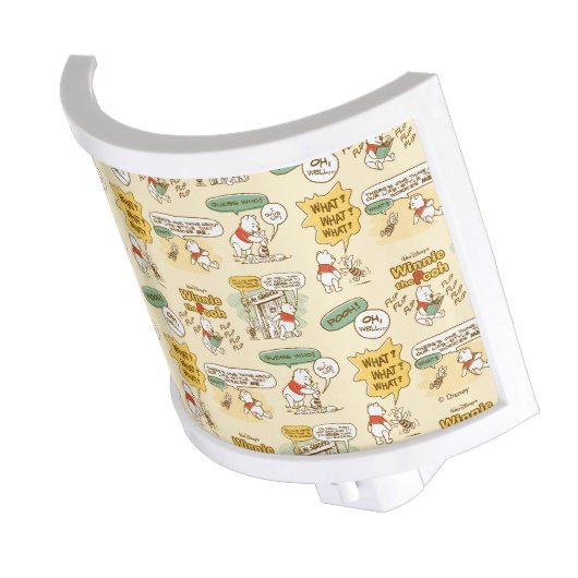 Winnie the Pooh | Comic Strip Style Pattern Night Light (Angled)