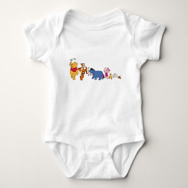 Winnie the Pooh Crew Baby Bodysuit (Front)