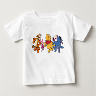 Toddler Kid Tee Youth T-Shirt Infant Baby Bodysuit Gift Pooh Piglet butterfly 