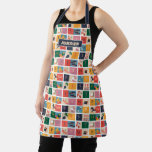 Winnie the Pooh | Cute Block Alphabet Pattern Apron