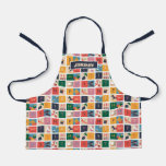 Winnie the Pooh | Cute Block Alphabet Pattern Apron