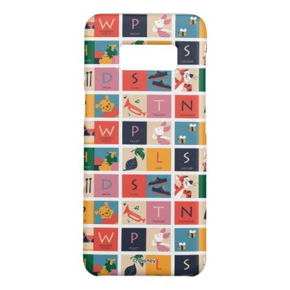Winnie the Pooh | Cute Block Alphabet Pattern Case-Mate Samsung Galaxy S8 Case