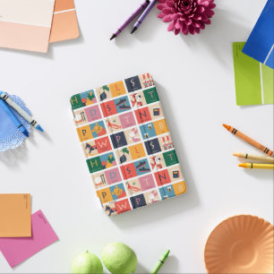Winnie the Pooh   Cute Block Alphabet Pattern iPad Mini Cover