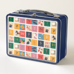 Winnie the Pooh | Cute Block Alphabet Pattern Metal Lunch Box