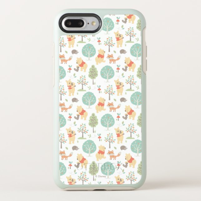 Winnie the Pooh | Cute Woodland Animals Pattern Otterbox iPhone Case (Back)