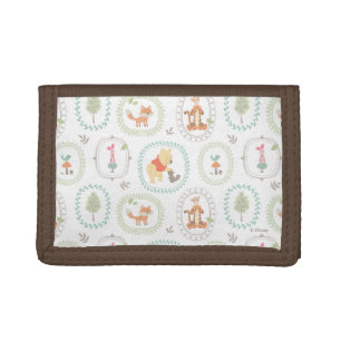 Winnie the Pooh Cute Woodland Animals Pattern Tri-fold Wallet