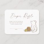 Winnie the Pooh Diaper Raffle Insert Card