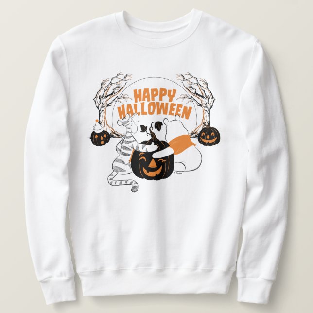 Winnie the Pooh & Eeyore | Happy Halloween Sweatshirt (Design Front)