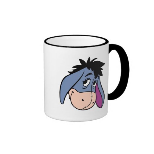 Winnie The Pooh Eeyore head Ringer Coffee Mug | Zazzle