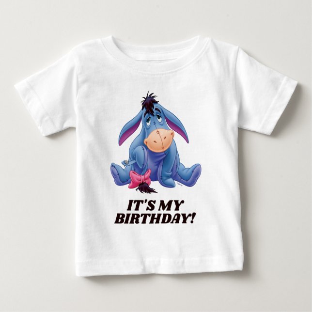 Winnie the Pooh | Eeyore - It's My Birthday Baby T-Shirt (Front)
