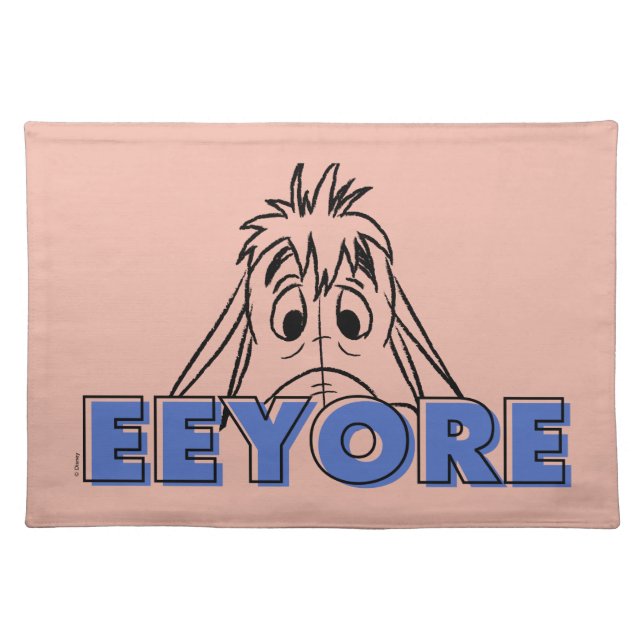 Winnie the Pooh | Eeyore Peek-A-Boo Cloth Placemat (Front)