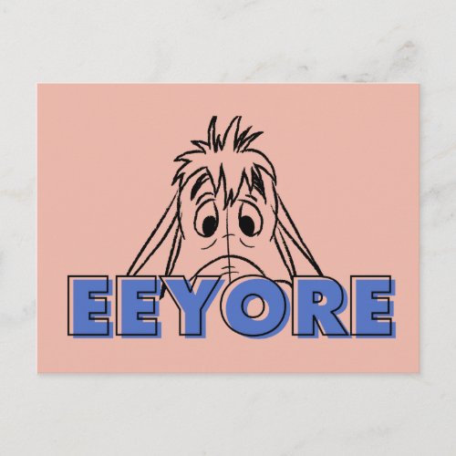 Winnie the Pooh  Eeyore Peek_A_Boo Postcard