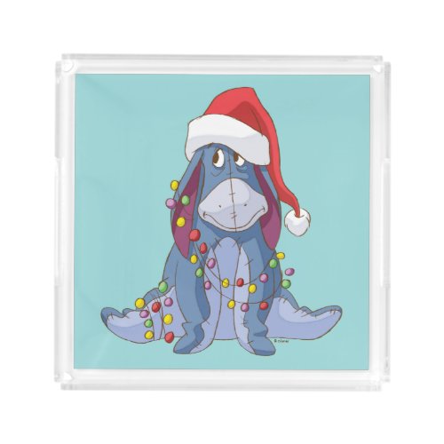 Winnie the Pooh  Eeyore Santa Claus Acrylic Tray