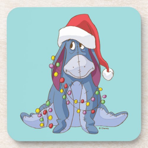 Winnie the Pooh  Eeyore Santa Claus Beverage Coaster