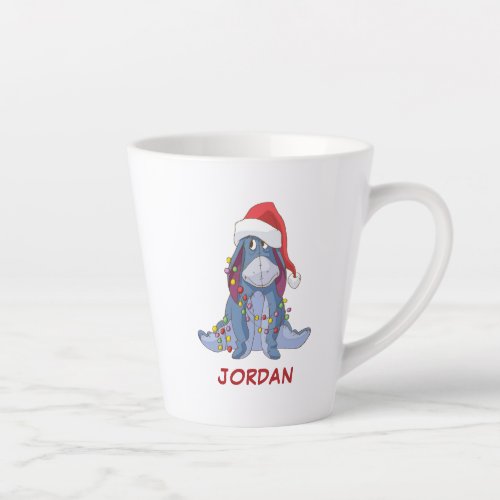 Winnie the Pooh  Eeyore Santa Claus Latte Mug