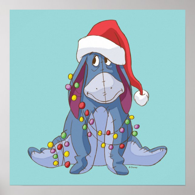 Winnie the Pooh | Eeyore Santa Claus Poster (Front)