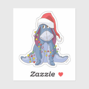 Winnie the Pooh | Eeyore Santa Claus Sticker