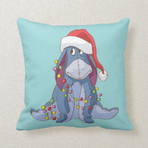 Winnie the Pooh Eeyore Santa Claus Throw Pillow