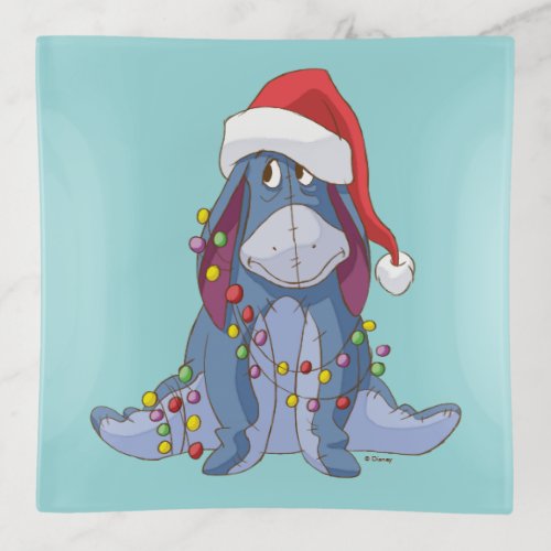 Winnie the Pooh  Eeyore Santa Claus Trinket Tray