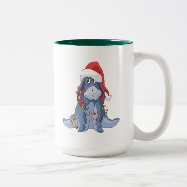 Winnie the Pooh | Eeyore Santa Claus Two-Tone Coffee Mug (Right)