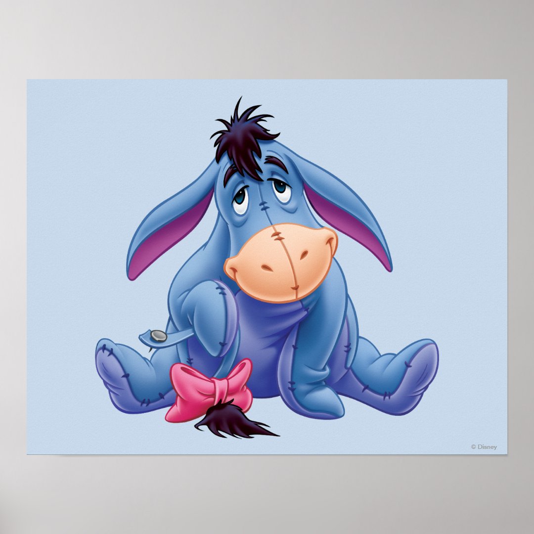 Winnie the Pooh | Eeyore Smile Poster | Zazzle