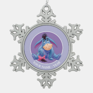 Winnie the Pooh | Eeyore Smile Snowflake Pewter Christmas Ornament