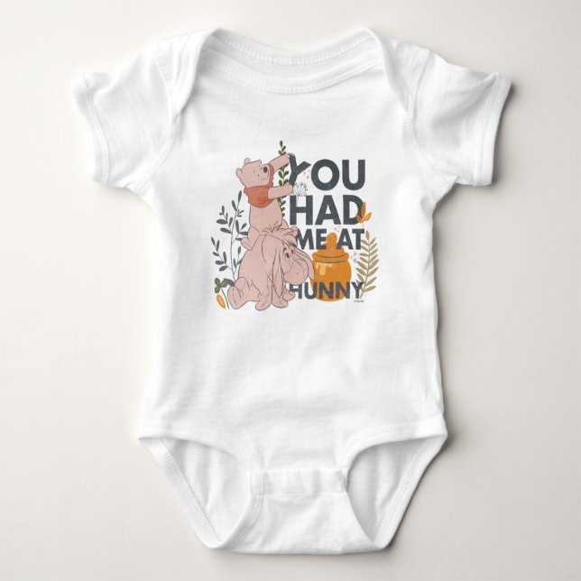 Winnie the Pooh & Eeyore | You had me at Hunny Baby Bodysuit (Front)