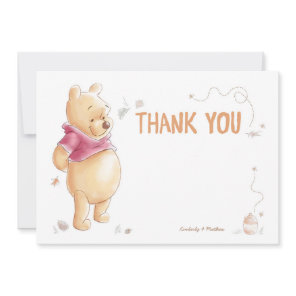 Winnie the Pooh | Fall Baby Shower Thank You Card
