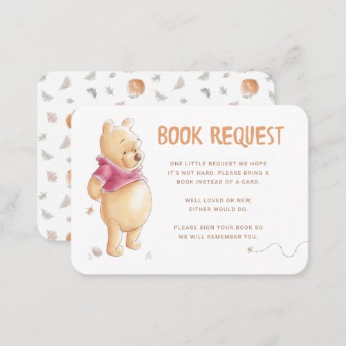 Winnie the Pooh Fall Books for Baby Insert Card