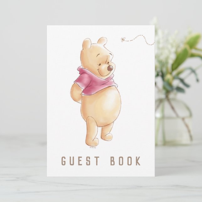 Winnie the Pooh Fall Harvest Pumpkin Baby Shower Invitation (Standing Front)