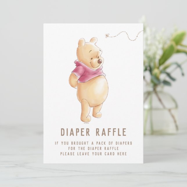 Winnie the Pooh Fall Harvest Pumpkin Baby Shower Invitation (Standing Front)
