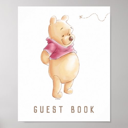 Winnie the Pooh Fall Harvest Pumpkin Baby Shower Poster