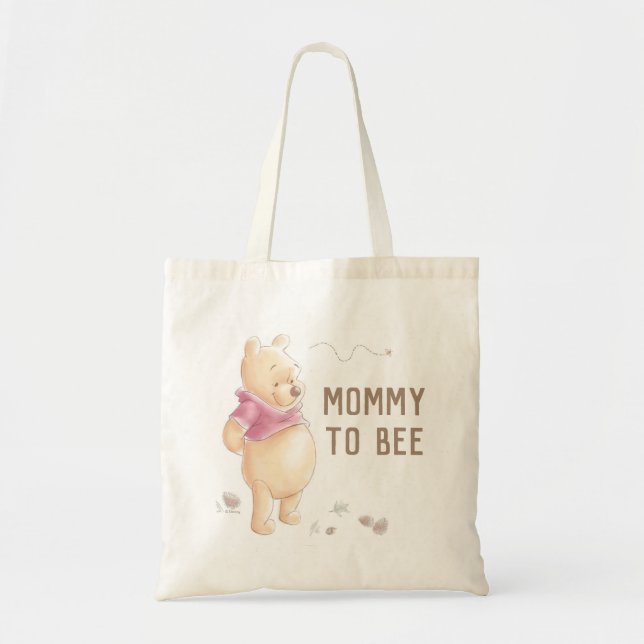 Winnie the Pooh Fall Harvest Pumpkin Baby Shower Tote Bag (Front)