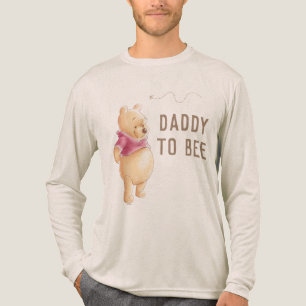Winnie the Pooh Fall Harvest Pumpkin Baby Shower Tri-Blend Shirt