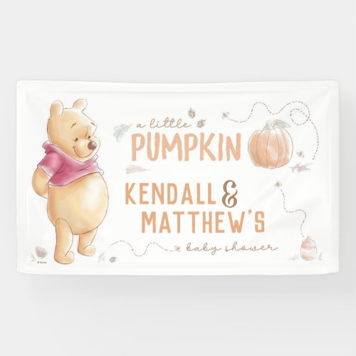  Winnie the Pooh  Fall Pumpkin Baby Shower Banner