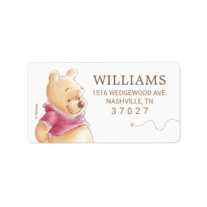 Winnie the Pooh | Fall Pumpkin Baby Shower Label