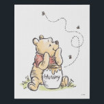 Winnie the Pooh Faux Canvas Print<br><div class="desc">Add this sweet Winnie the Pooh wall art your child's room.</div>