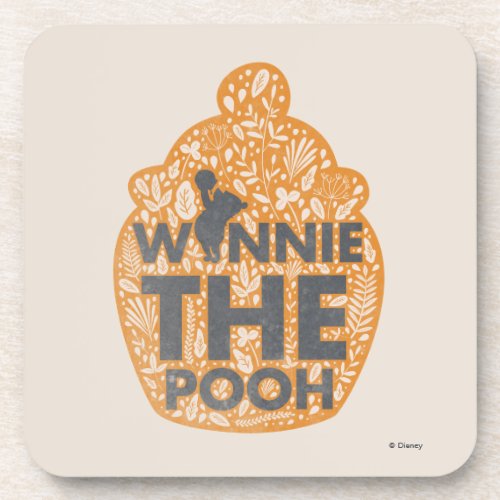 Winnie the Pooh Floral Hunny Pot Beverage Coaster