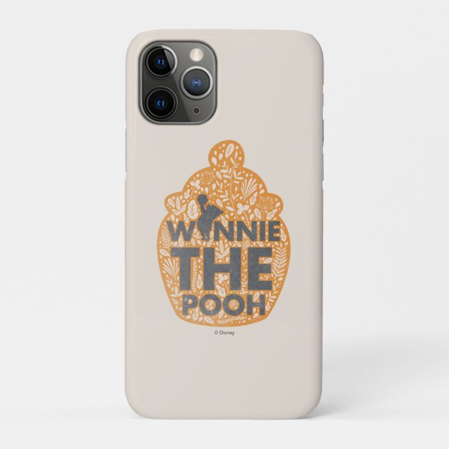 Winnie the Pooh Floral Hunny Pot Case-Mate iPhone Case (Back)
