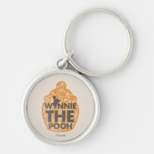 Winnie the Pooh Floral Hunny Pot Keychain