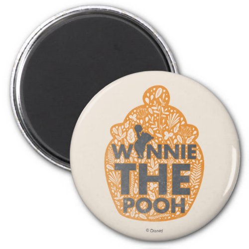 Winnie the Pooh Floral Hunny Pot Magnet