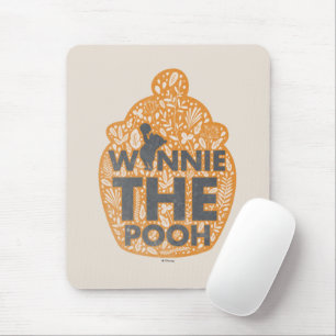 Winnie the Pooh Floral Hunny Pot Mouse Pad