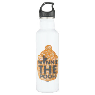Winnie the Pooh Floral Hunny Pot Stainless Steel Water Bottle