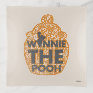 Winnie the Pooh Floral Hunny Pot Trinket Tray