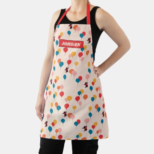 Winnie the Pooh  Flying High Balloon Pattern Apron